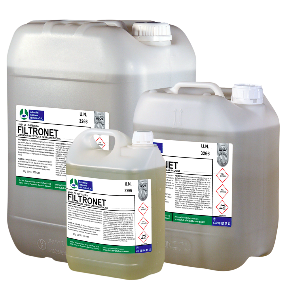 FILTRONET - Limpiador de filtros de acero inoxidable