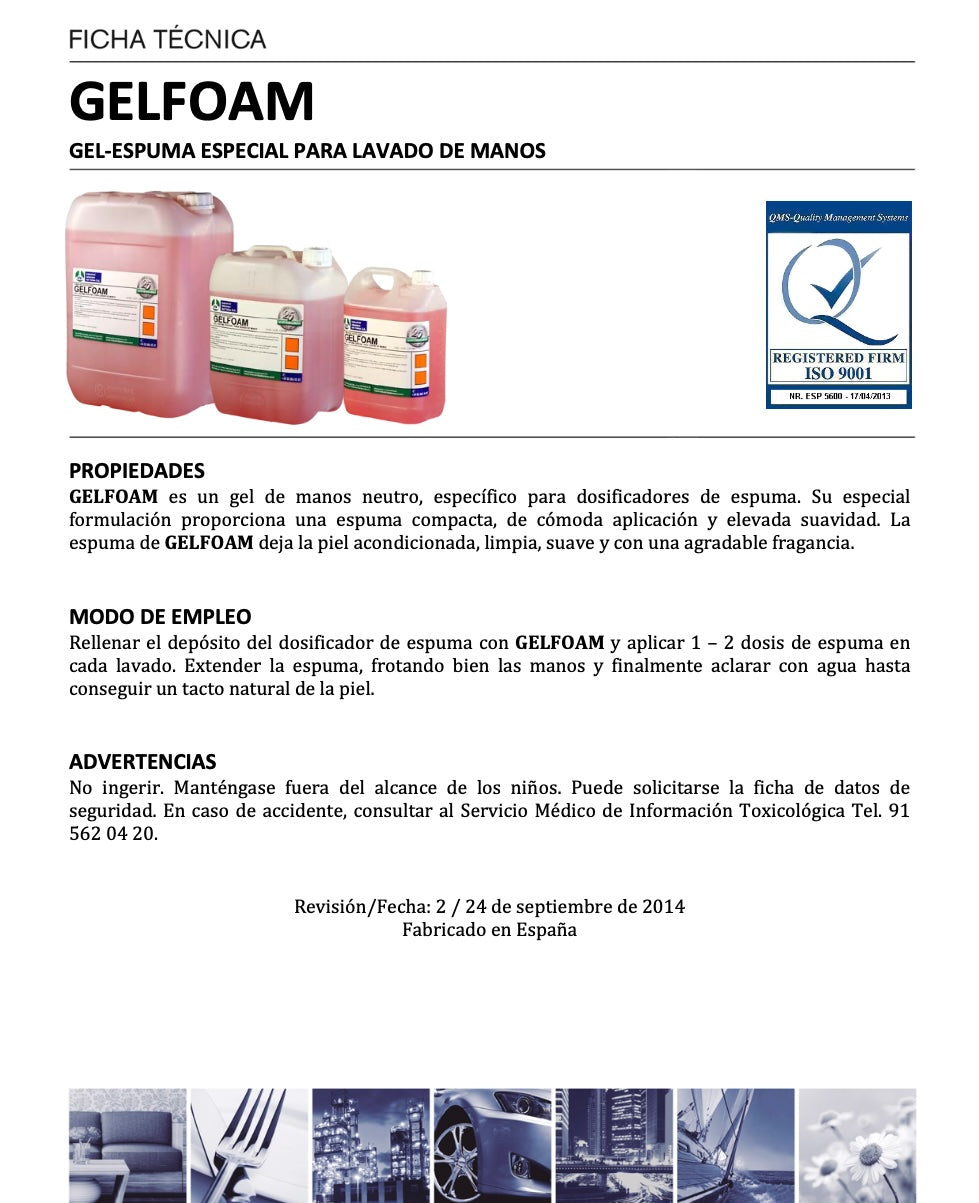 GELFOAM - gel de manos espuma