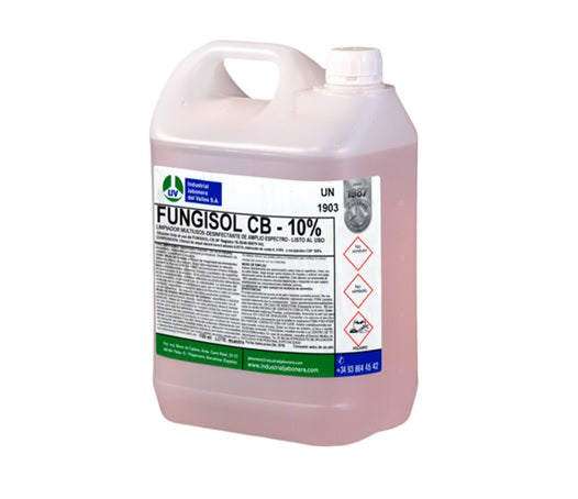 FUNGISOL CB - 10% Limpiador - Multiuso desinfectante de amplio espectro - Listo al uso - base amonio cuaternario